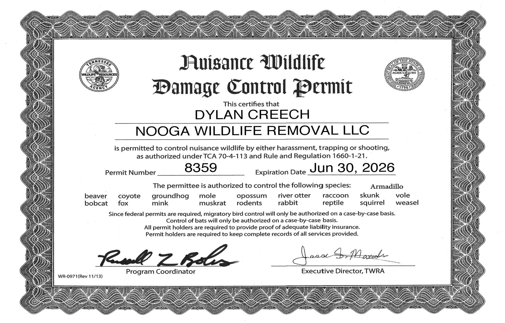 Certification